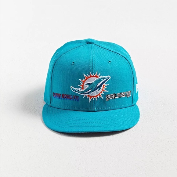 New🌟New Era Miami Dolphins Champions Fitted Baseball Hat - Picture 2 of 6